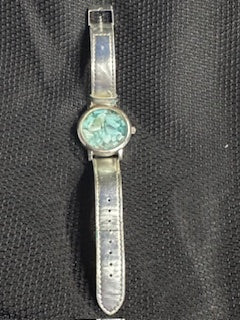 AMAZONITE BRACELET WITH SILVER COLOR BAND INFUSED WITH HEALING ENERGY