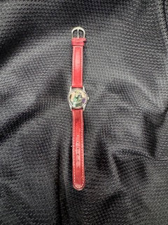 Multi stoned Bracelet/Red watch band Infused with Healing Energy